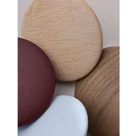 Muuto Garderobenhaken Dots 5er-Set Eiche