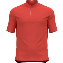 ODLO Herren Shirt T-shirt s/u collar s/s 1/2 zip, firelight, L