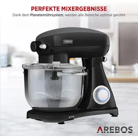 Arebos Retro 1800 W schwarz