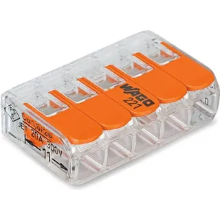 WAGO Compact-Verbindungsklemme bis 4 mm2 25 St. 221-415