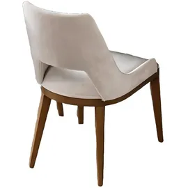 JV Möbel Esszimmerstuhl Stoff beige
