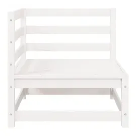 vidaXL Garten-Ecksofa weiß/anthrazit