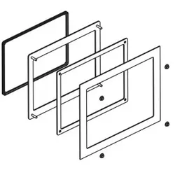 Schneider Electric PFXZPAT5W1 PS6000 Cutout Adapter, 10w Display in PS-5500W (10w) Ausschnitt