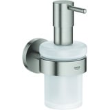 Grohe Essentials Seifenspender mit Halter supersteel,