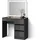 livinity Schminktisch Imola, Anthrazit, 90 cm mit LED- Spiegel