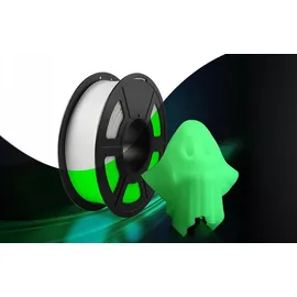 SUNLU PLA Glow In The Dark Filament, 1,75mm, 1kg - Farbton: White to Green