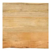 VidaXL Tischplatte mit Baumkante 40x40x2,5 cm Massivholz Mango
