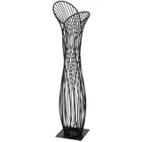 Casablanca modernes Design Casablanca Dekoobjekt Die Verbundenheit aus Metall - matt schwarz - Höhe 63cm x Breite 17cm - Tischdekoration