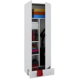 VCM Waschmaschinenschrank 70 x 198 x 40 cm Weiß