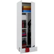 VCM Waschmaschinenschrank 70 x 198 x 40 cm Weiß