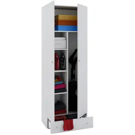 VCM Waschmaschinenschrank 70 x 198 x 40 cm Weiß