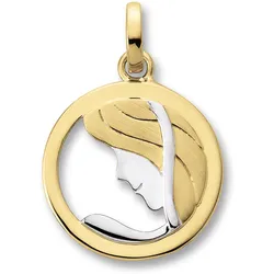 Sternzeichen-Anhänger ONE ELEMENT "Jungfrau Sternzeichen Anhänger aus 333 Gelbgold", gold, Schmuckanhänger, Damen, Damen, Jungfrau, Gelbgold 333, Damen Gold Schmuck Jungfrau