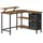 VASAGLE Schreibtisch Ecke L-Form Verstellbare Ablage 115 x 105 x 89,5 cm Braun