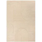 KADIMA DESIGN Handgetufteter Wollteppich, in Pastellfarben `Leven Blake` . Farbe: Beige, 160x230 cm, | Kadima Design