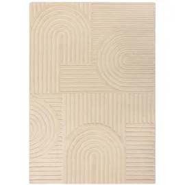 KADIMA DESIGN Handgetufteter Wollteppich, in Pastellfarben `Leven Blake` . Farbe: Beige, 160x230 cm, | Kadima Design