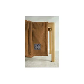 s.Oliver Kuscheldecke 150 x 200 cm Braun/Orange