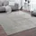 Paco Home Cadiz 630 Kurzflorteppich Ø 80 cm silberfarben