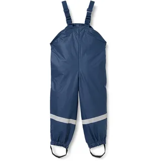 Playshoes Matschhose Regenlatzhose Ungefüttert Unisex Kinder Wind- und wasserdichte Regenhose Regenbekleidung, marine, 92