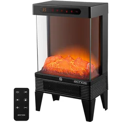 Echos Elektrokamin mit Heizlüfter Kaminillusion Flammeneffekt 1500W
