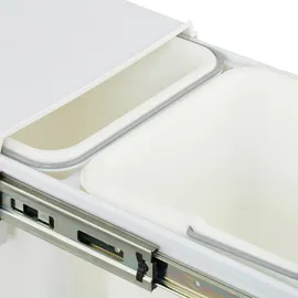 Relaxdays Einbaumülleimer 0 l Weiß