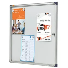 NOBO Schaukasten Pacific silber 6x DIN A4 78,4 x 2,2 x 81,5 cm, 1 St.