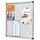 NOBO Schaukasten Pacific silber 6x DIN A4 78,4 x 2,2 x 81,5 cm, 1 St.