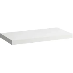 Waschtisch-Platte LANI 495x985x65 ohne Ausschnitt inklusive 2 Befestigungselemente weiß matt