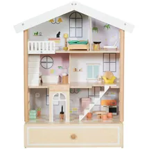 ClassicWorld Holzpuppenhaus Happy Villa beige 56,9x33,3x70cm