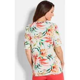 GOLDNER Kurzgröße: Cityshirt mit floralem Muster in bunt / gemustert), | Gr.: 24