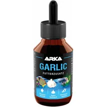 Arka Knoblauch-Futterzusatz für Aquarienfische – ARKA Garlic 100 ml – fördert Futteraufnahme & Vitalität – ideal für Granulat, Flocken & Frostfutter – natürliche Unterstützung bei Stress & Schwäche