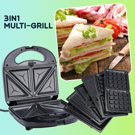 casativo Multi Grill, Waffeleisen, Schwarz