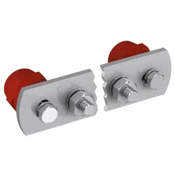 NEUT Potentialausgleichsschiene V2A 2x Isolatoren 10x Anschlüsse M10