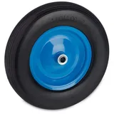 Relaxdays Schubkarrenrad 4.80 4.00-8, Blau,Schwarz