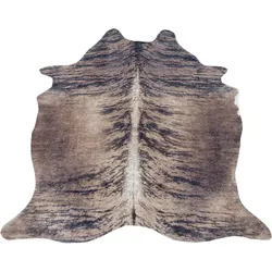 Teppich AYYILDIZ TEPPICHE "ETOSHA 4115", braun, B:150cm H:6mm L:200cm, Polyester, Teppiche, Pflegeleicht / Moderner Fell Look