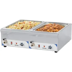 Doppel-Bain-marie mit Ablaufhahn GN 1/1 - 100 mm  CBMDV100 Casselin