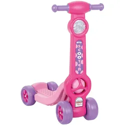 Kinderroller mit vier Rädern, Mini Scooter für Kinder ab 2 Jahre, pink