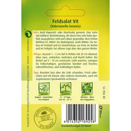 Quedlinburger Feldsalat, Vit