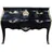 Casa Padrino Pompöös by Casa Padrino Barock Kommode mit 2 Schubladen und Marmorplatte Schwarz / Gold / Weiß - Pompööse Barock Kommode designed by Harald Glööckler