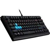 Acer Predator Aethon 301 Gaming Keyboard (Mechanische QWERTZ-Tastatur, Intensive Teal Blue Beleuchtung, 8 Lichteffekte, Anti-Ghosting-Unterstützung, 1,8m Kabellänge) schwarz