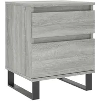 VidaXL Nachttisch Grau Sonoma 40x35x50 cm Holzwerkstoff