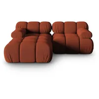Micadoni Ecksofa Bellis, modular 3-Sitzer orange