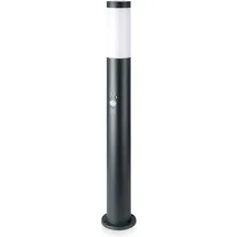 V-Tac Laterne Edelstahl 80 cm mit E27 Lampenfassung, Bewegungsmelder, grau