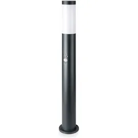 V-Tac Laterne Edelstahl 80 cm mit E27 Lampenfassung, Bewegungsmelder, grau