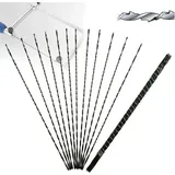 12-teiliges Set Dekupiersägeblätter mit Metallspiralzähnen zum Schneiden und Schnitzen von Holz und Kunststoff. Kompatibel mit den meisten gängigen