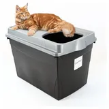 GarPet Katzentoilette Hop-In XXL Schwarz
