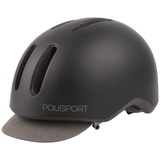 Polisport Commuter Helm, Black matt/Grey, M