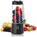 Mini-standmixer Smoothie Maker Mixe BPA-frei 400ml kompakter Mixbechern Kleiner Mixer Schwarz