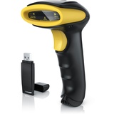 Aplic Kabelloser Laser Barcode Scanner - präzises & schnelles Lesen 6 Scan-Modi / 1400mAh Akku