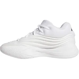 adidas Dame X Low-Top Basketballschuhe Kinder KJ7093 - cloud white/zero met./silver met. 36 2/3