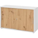 bümö Aktenschrank 2OH 80 x 40 x 180 weiß